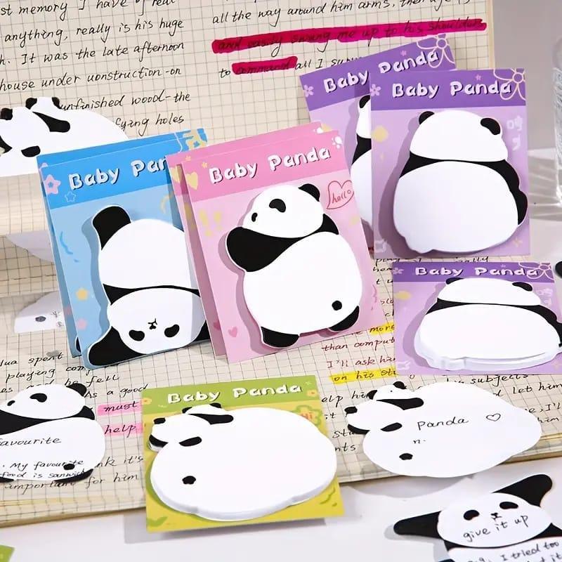 (Buy 1 Get 1 Free) Mini Cute Panda Sticky Notes l Pack of 1 includes 30 sheets l 3X3