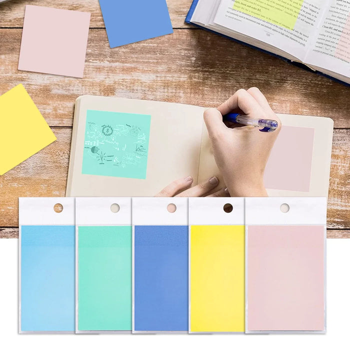 Pastel Tranparent 2X3 Sticy notes l pack of 50 sheets