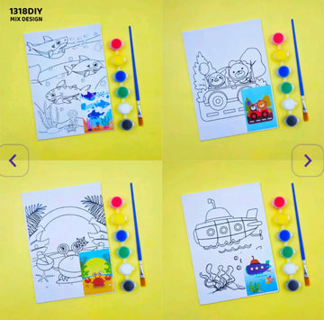 DIY Pre-Printed Canvas Painting Kit (13x18cm)