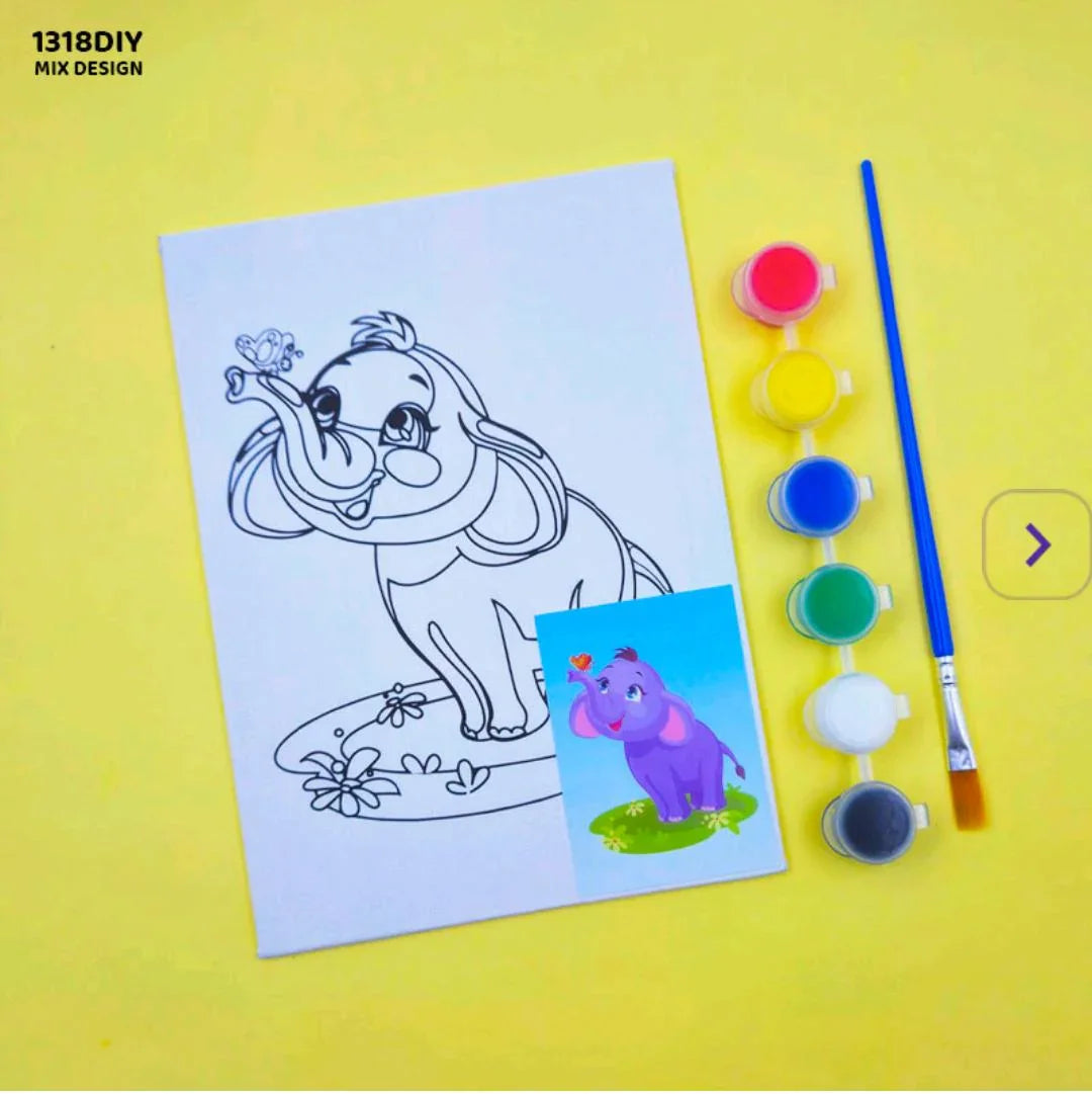 DIY Pre-Printed Canvas Painting Kit (13x18cm)