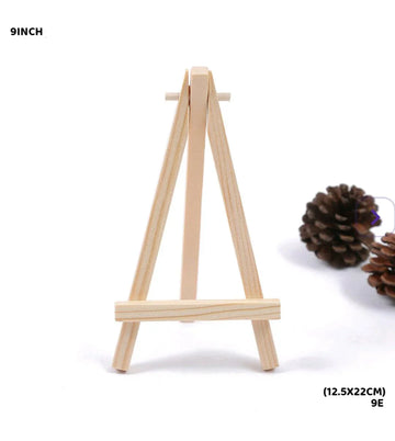 Compact 9" Wooden Display Easel for Art & Signage