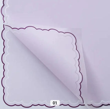 Premium Lilac Plastic Wrapping sheets | Pack of 20 Sheets