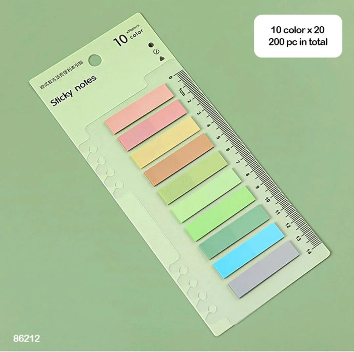Sticky Notes 10 Color 11x44mm Colour Note Set 9(pack of 1)