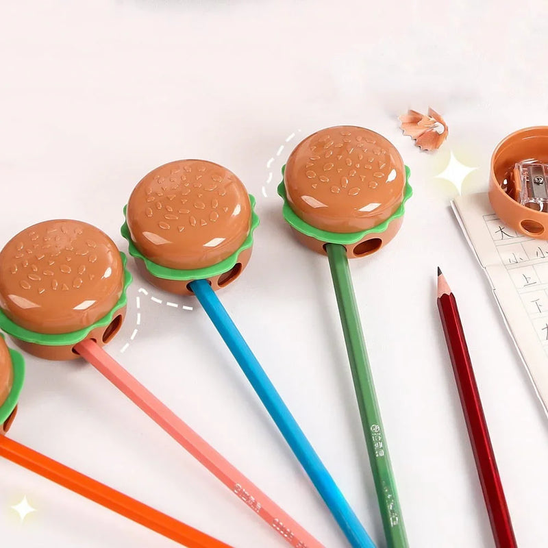 (Buy 1 Get 1 Free) Cute Burger sharpener with two holes l Pack of 1