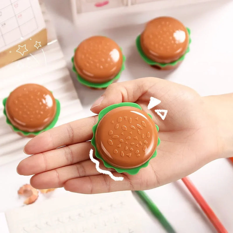 (Buy 1 Get 1 Free) Cute Burger sharpener with two holes l Pack of 1