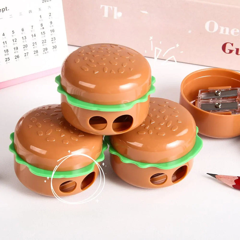 (Buy 1 Get 1 Free) Cute Burger sharpener with two holes l Pack of 1