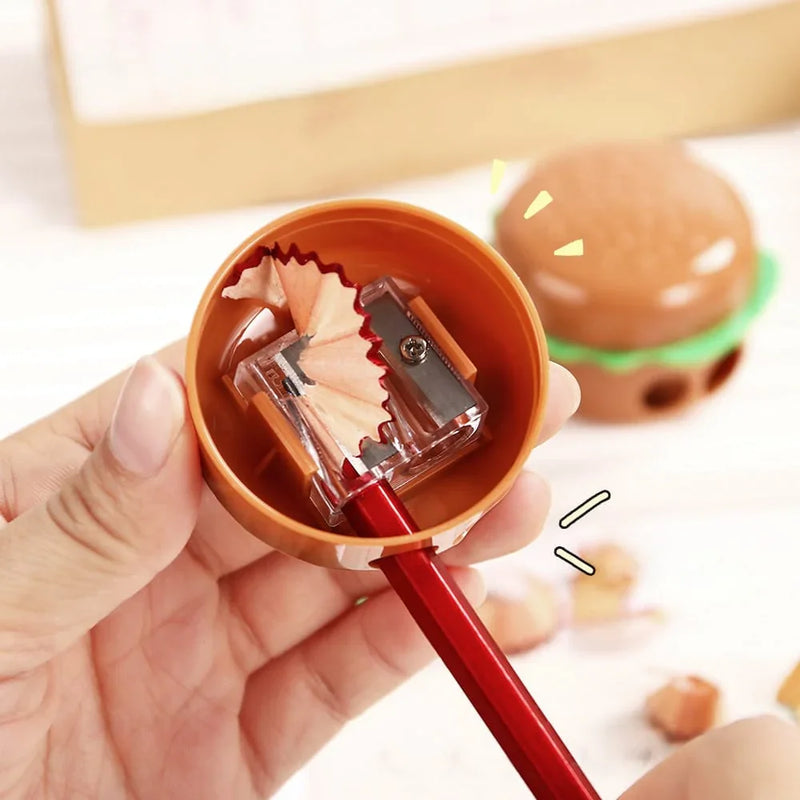 (Buy 1 Get 1 Free) Cute Burger sharpener with two holes l Pack of 1