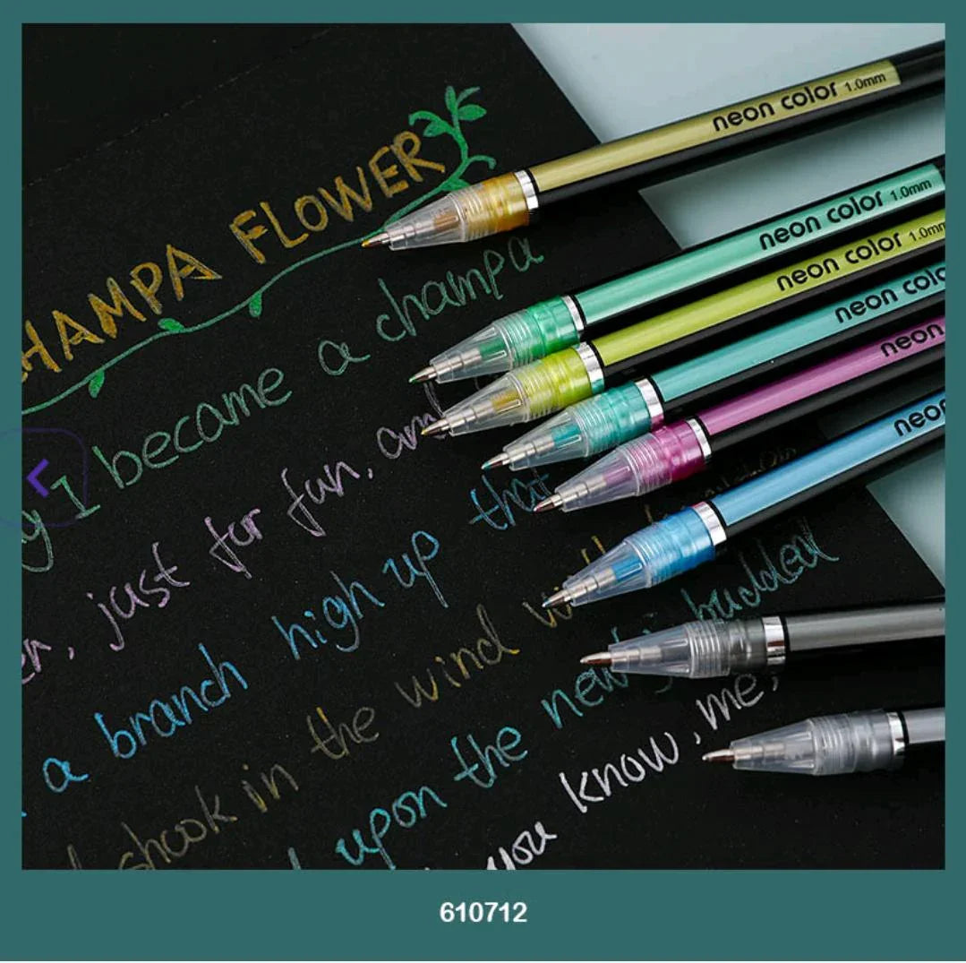 Vibrant Neon Colour Pen Set (36 Pieces)