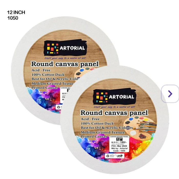 Canvas Board Round 12 Inch (1050)