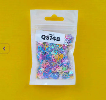 Colorful Capital Alphabet Resin Charms | 5mm 10g Pack