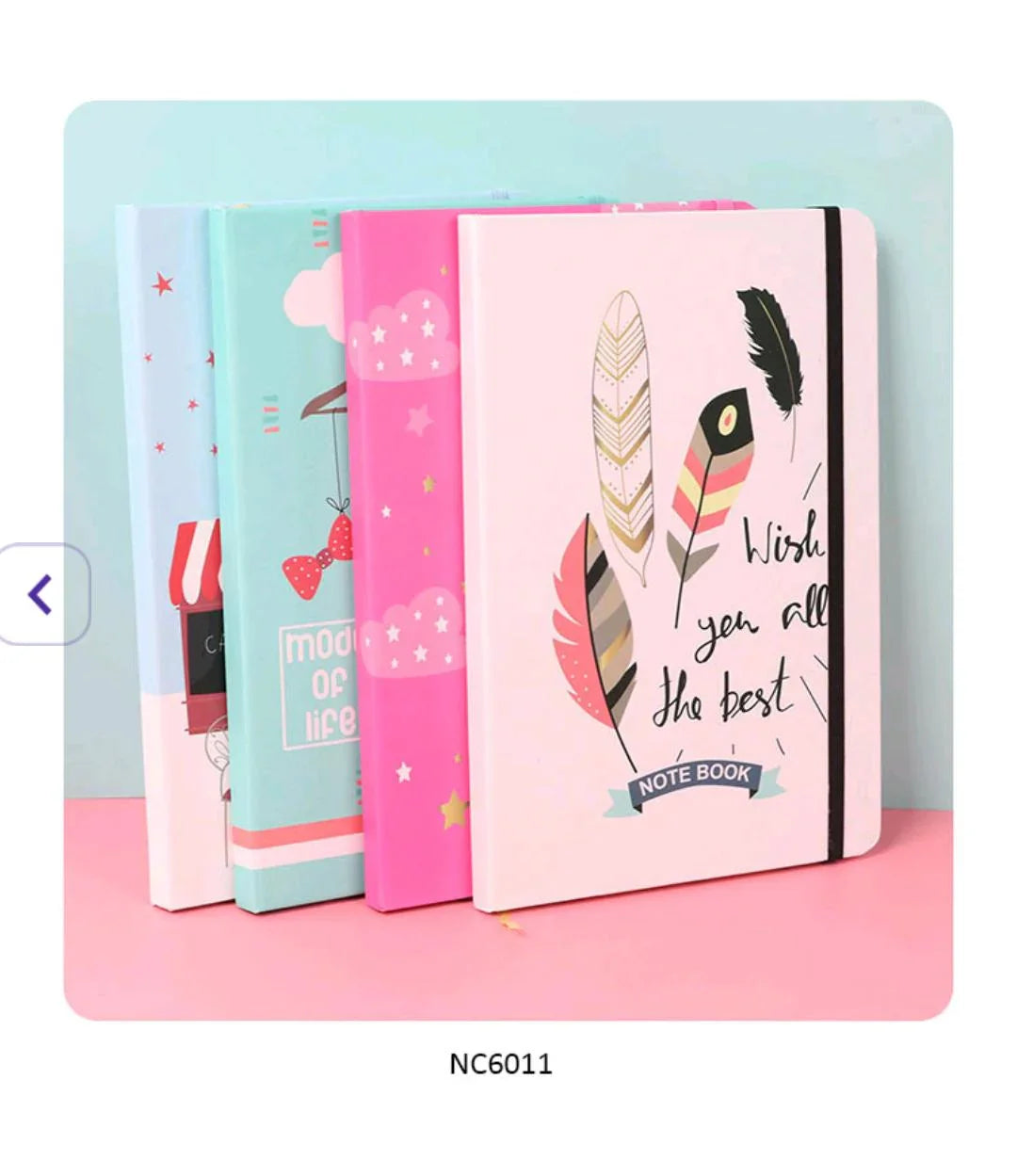 Cute & Colorful Design Ruled Diary A6 (Undated Journal) - Single