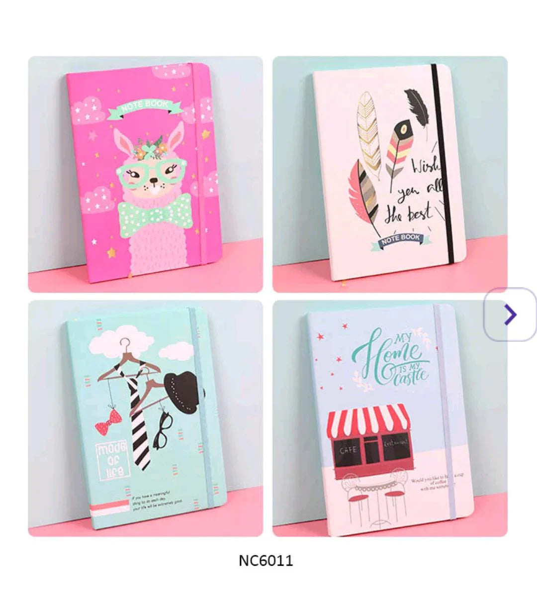 Cute & Colorful Design Ruled Diary A6 (Undated Journal) - Single