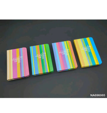 Vibrant Striped Ruled Diary A6 (Undated Journal) - Single