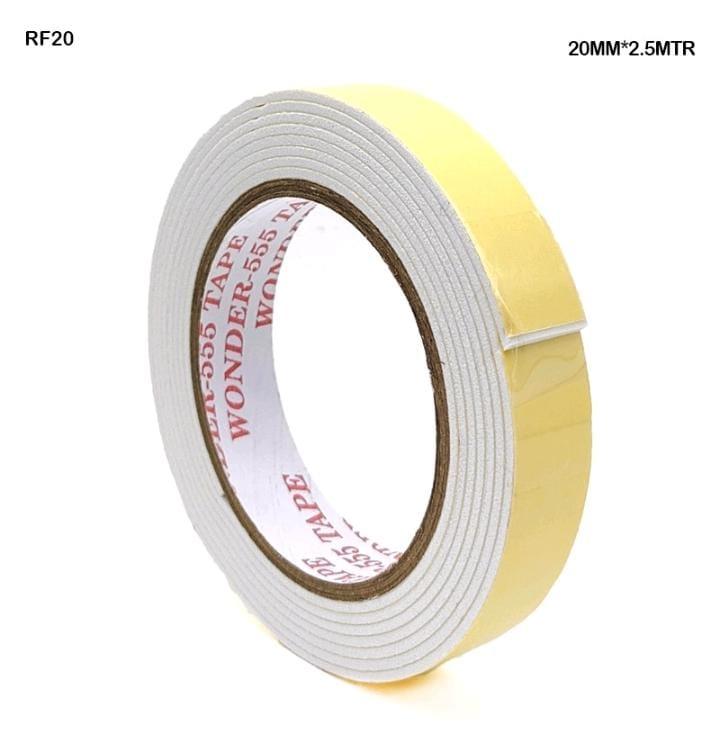 Double Sided Foam Mounting Tape - 20mm Width x 2.5 Meters