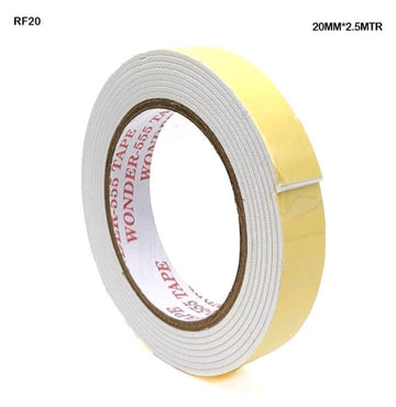 Double Sided Foam Mounting Tape - 20mm Width x 2.5 Meters