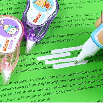 2 IN 1 Pastel Correction Tape With Whitener Pen l 5mm l Pack of 1