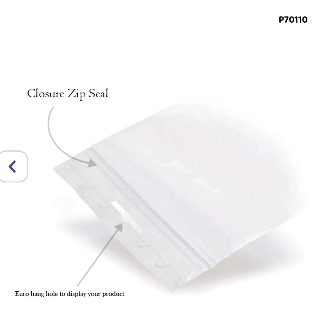 Clear Self-Adhesive Packaging Bags (70x110mm) - 100 Pack