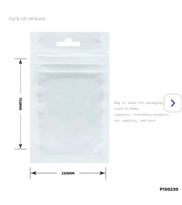Clear Self-Adhesive Packaging Bags (100 Pcs)