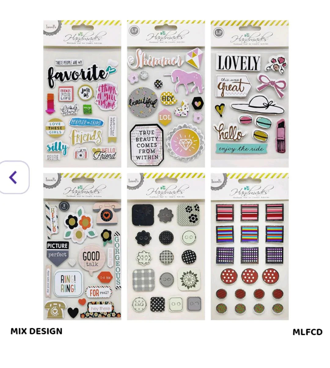 Mlfcd Scrapbooking 3D Sticker