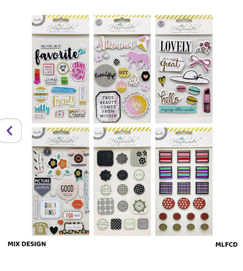 Mlfcd Scrapbooking 3D Sticker