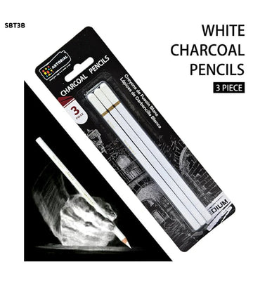 White Charcoal Pencil l Pack of 1 contains 3 pencil