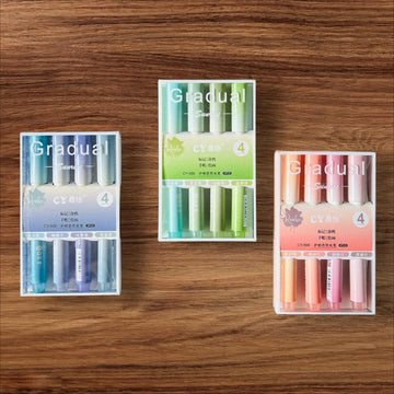 Combo Pack of 3 Dreamy Pastel Highlighters I 3 Different Shades I Total 12 Highlighters