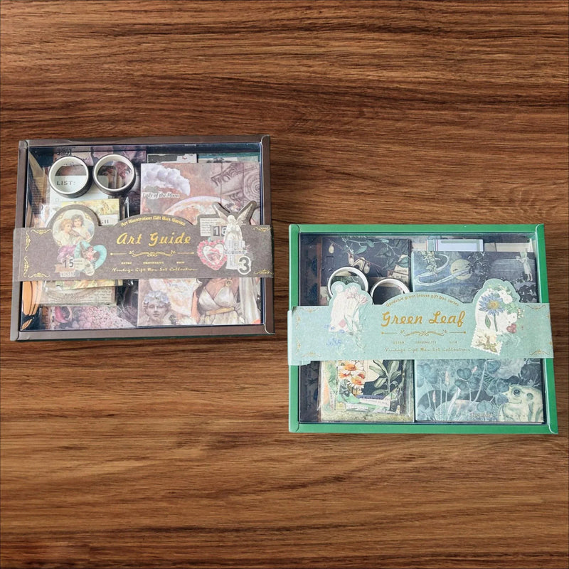 Combo Pack of 2 Jumbo Journaling Kits: Retro & Botanical