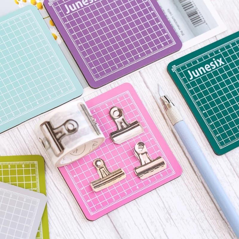 (Buy 1 Get 1 Free ) Cute Miniature Model Cutting mat l Pack of 1 l 6 cm x 6 cm