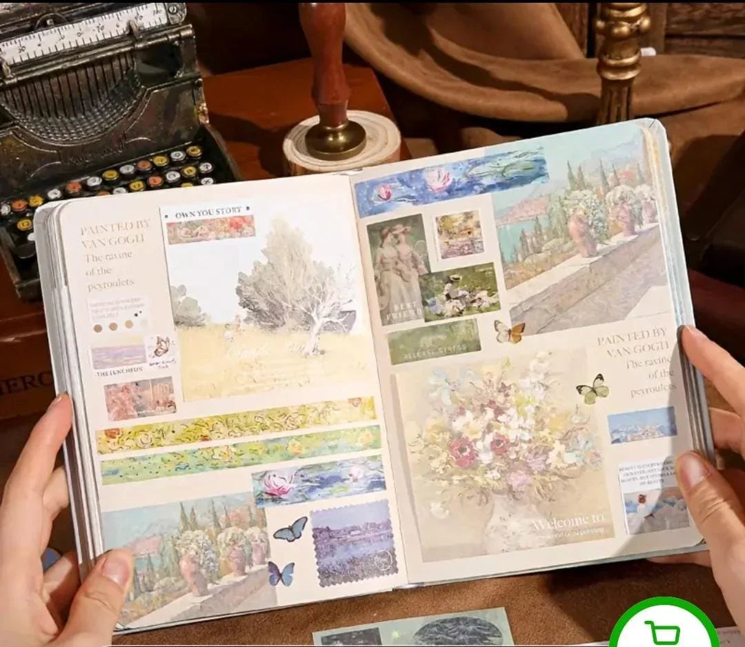 2026 journaling kit in pastel butterfly theme with diary, stickers & bookmarks