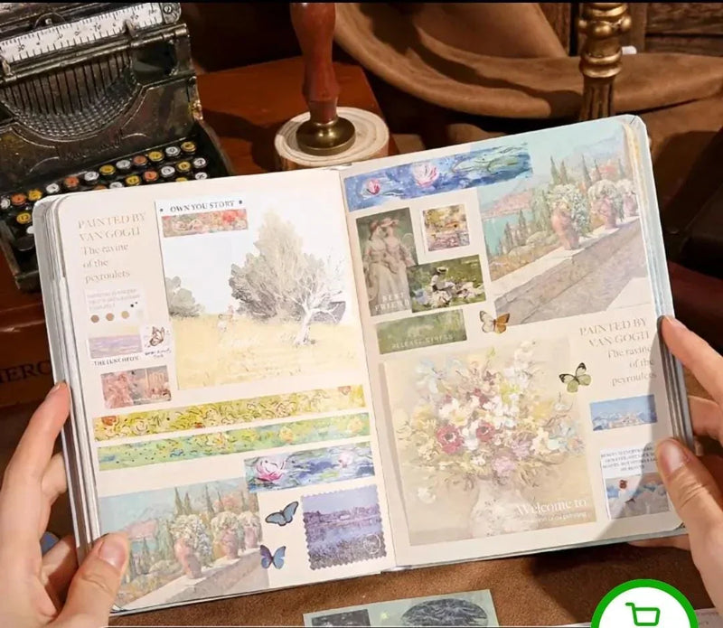 (Buy 1 Get 1 Free ) Premium butterfly JUMBO journaling kit for 365 DAYS includes diary, tapes, stickers & sheets