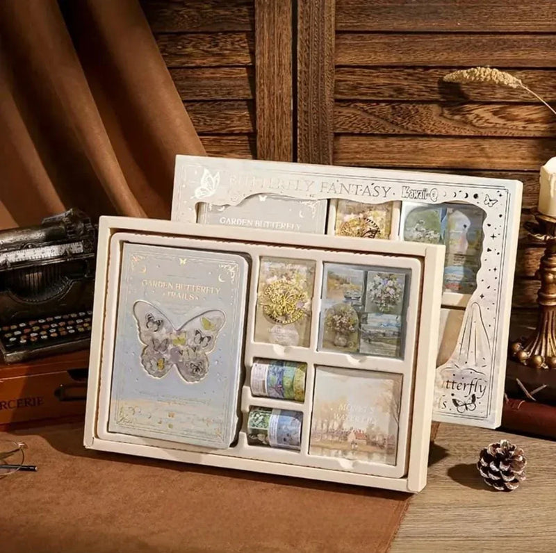 (Buy 1 Get 1 Free ) Premium butterfly JUMBO journaling kit for 365 DAYS includes diary, tapes, stickers & sheets