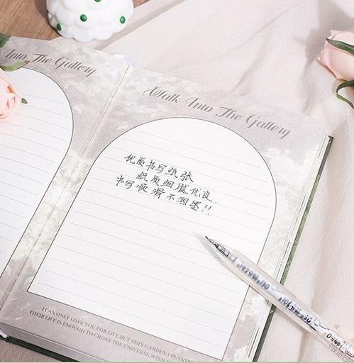 Premium Floral Edition- Quiet garden l  A5 diary l Pack of 1 diary l 128 pages