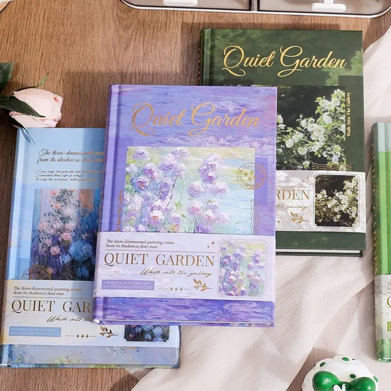 Premium Floral Edition- Quiet garden l  A5 diary l Pack of 1 diary l 128 pages