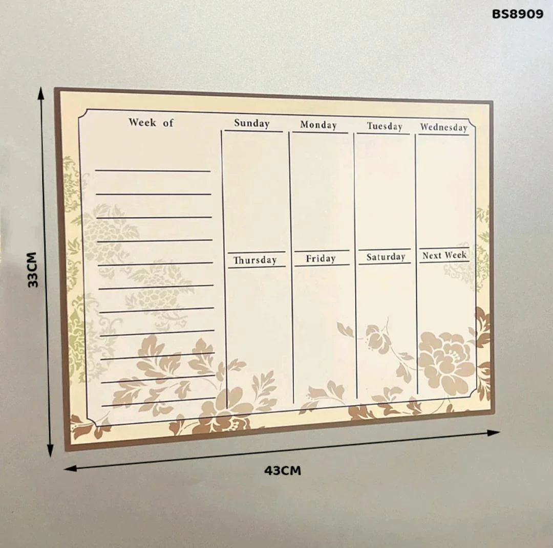 A3 Magnetic Planner | Weekly & Monthly Board for 2026