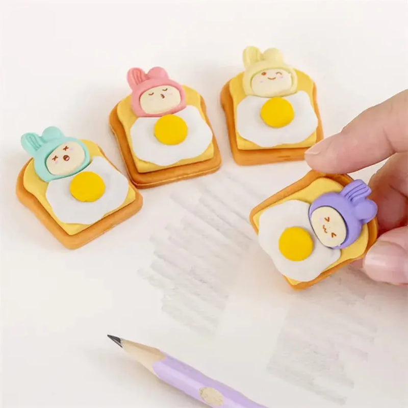 (Buy 1 Get 1 Free) Bread Omelet Eraser | Pack of 1