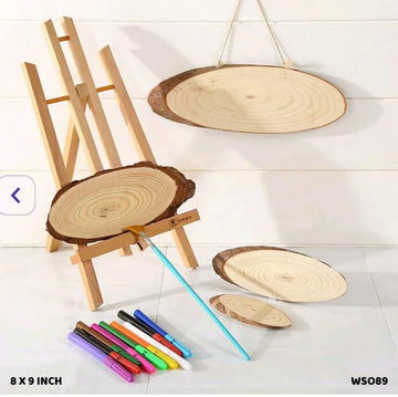 Wooden Slice Oval 8-9" (Wso89)