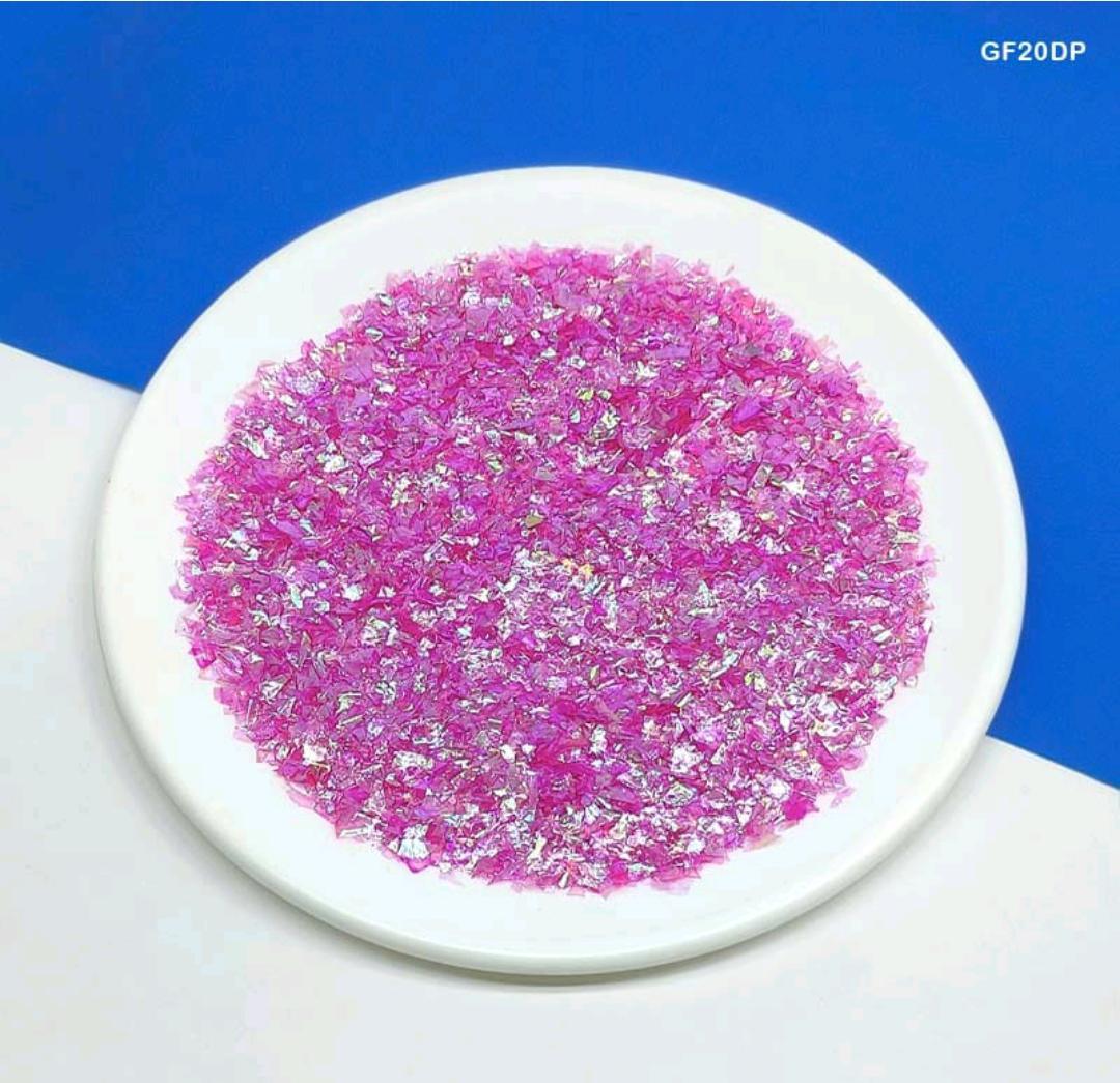 Glittering Flakes 20Gm Dark Pink (Gf20Dp)