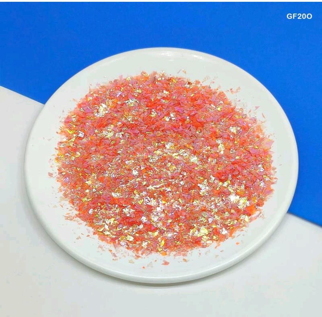 Glittering Flakes 20Gm Orange (Gf20O)