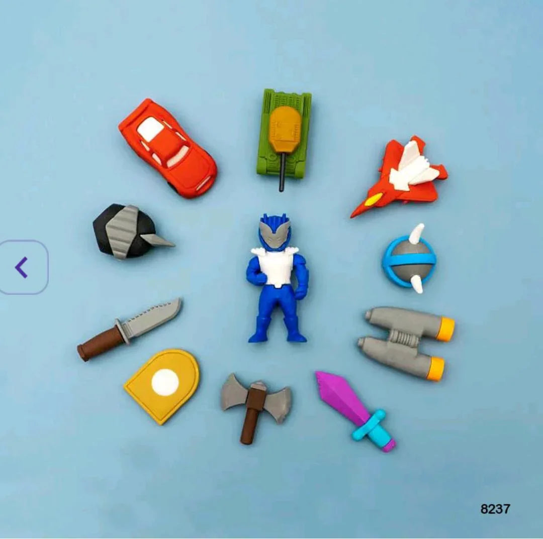 8237 Game World Eraser 1 Set