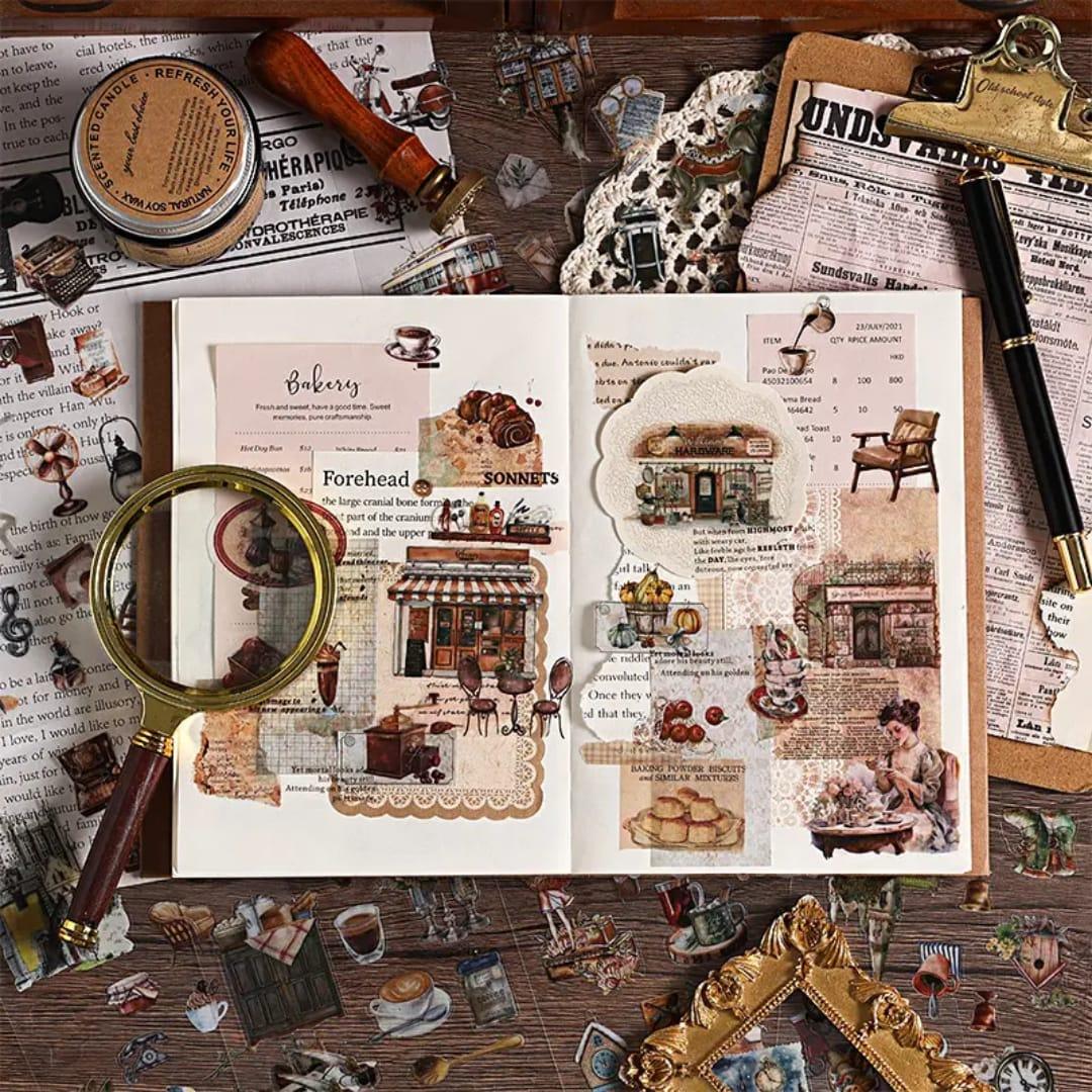 (Buy 1 Get 1 Free) Premium Fantasy-Themed Journaling Stickers – Pack of 6 Sheets – Magical Aesthetic Stickers for Scrapbooking & Planners