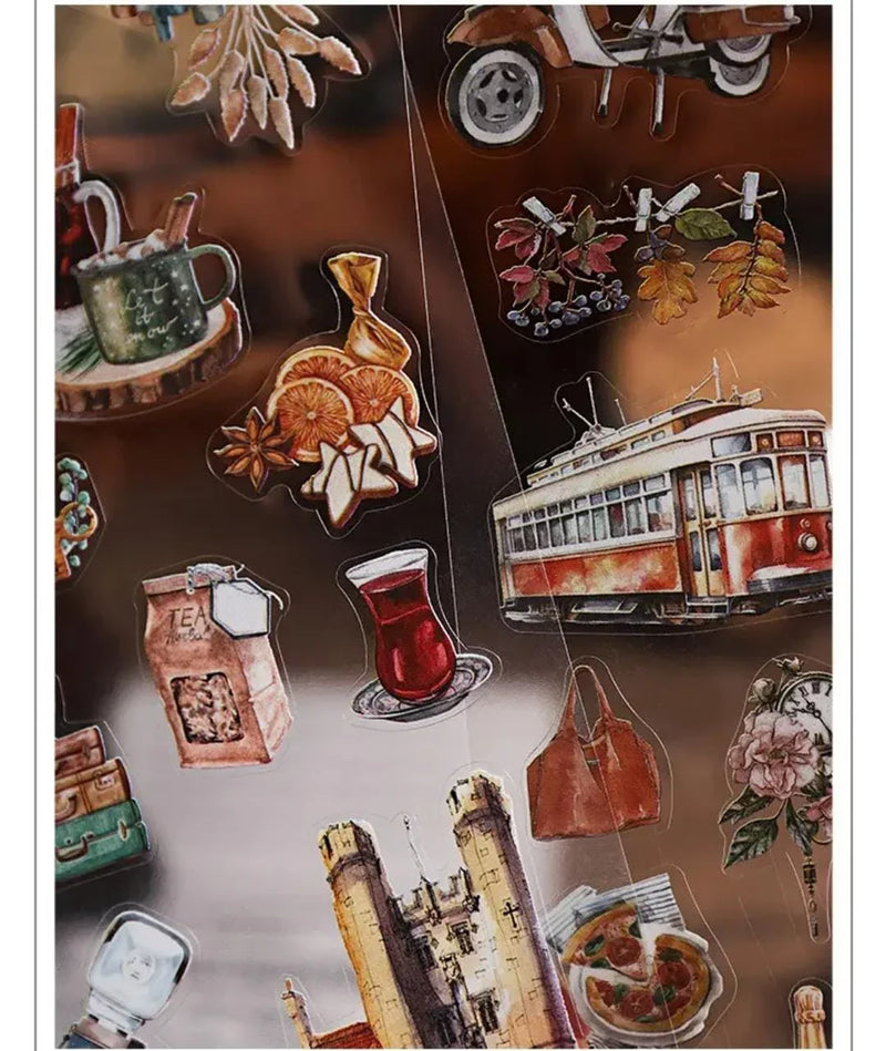 (Buy 1 Get 1 Free) Premium Fantasy-Themed Journaling Stickers – Pack of 6 Sheets – Magical Aesthetic Stickers for Scrapbooking & Planners