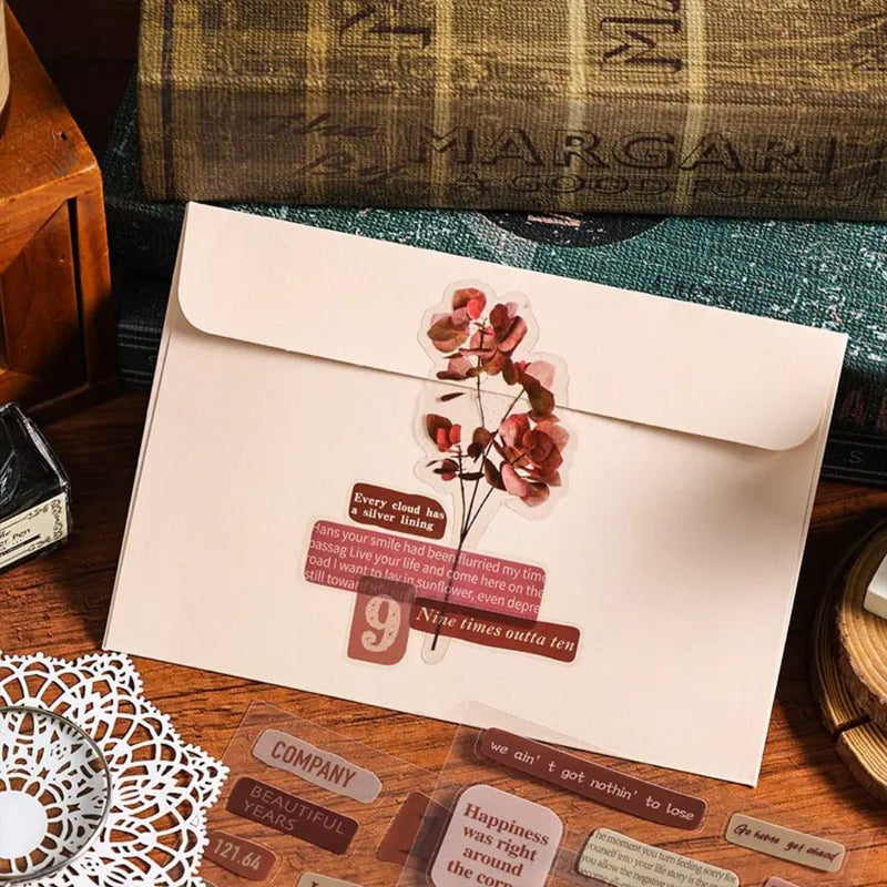 (Buy 1 Get 1 Free) Premium English Quote Stickers – Pack of 6 Sheets (100mm x 105mm) – Motivational Stickers for Journaling & Scrapbooking