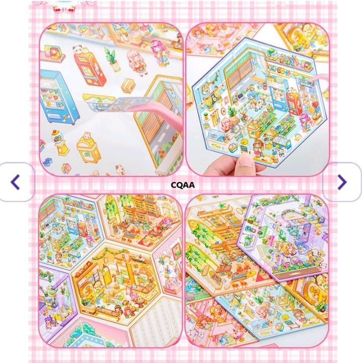 (Buy 1 Get 1 Free) Mini World Landscape 3D Stickers l