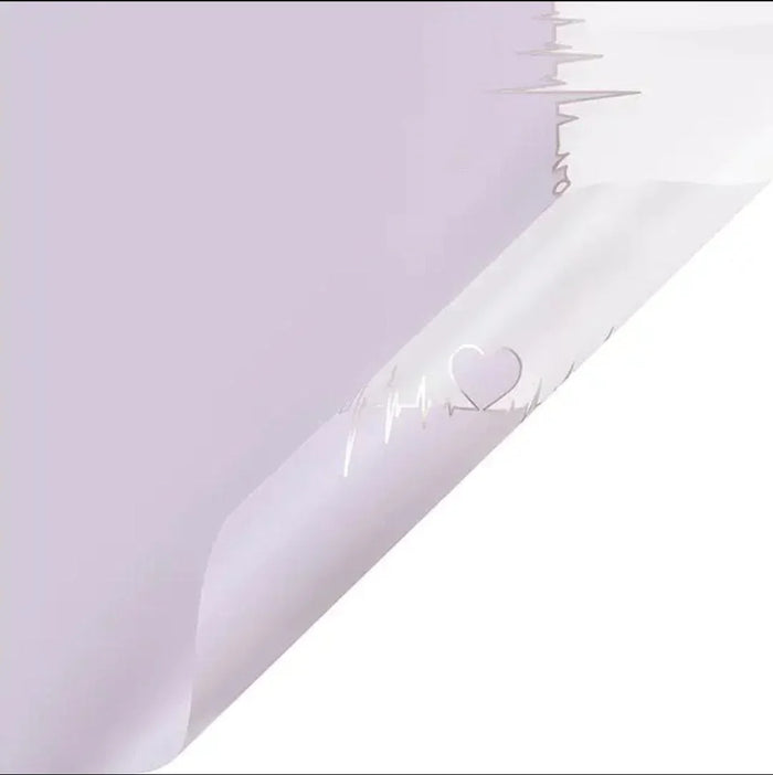 Premium Lilac Hearbeat Wrapping Paper Sheets (Pack of 20 Sheets) | Gift Wrappers | Premium 2026 Edition