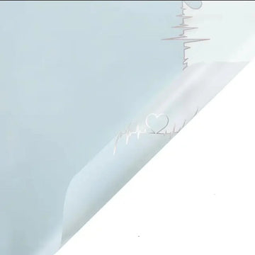 Premium Sky blue Hearbeat Wrapping Paper Sheets (Pack of 20 Sheets) | Gift Wrappers | Premium 2026 Edition