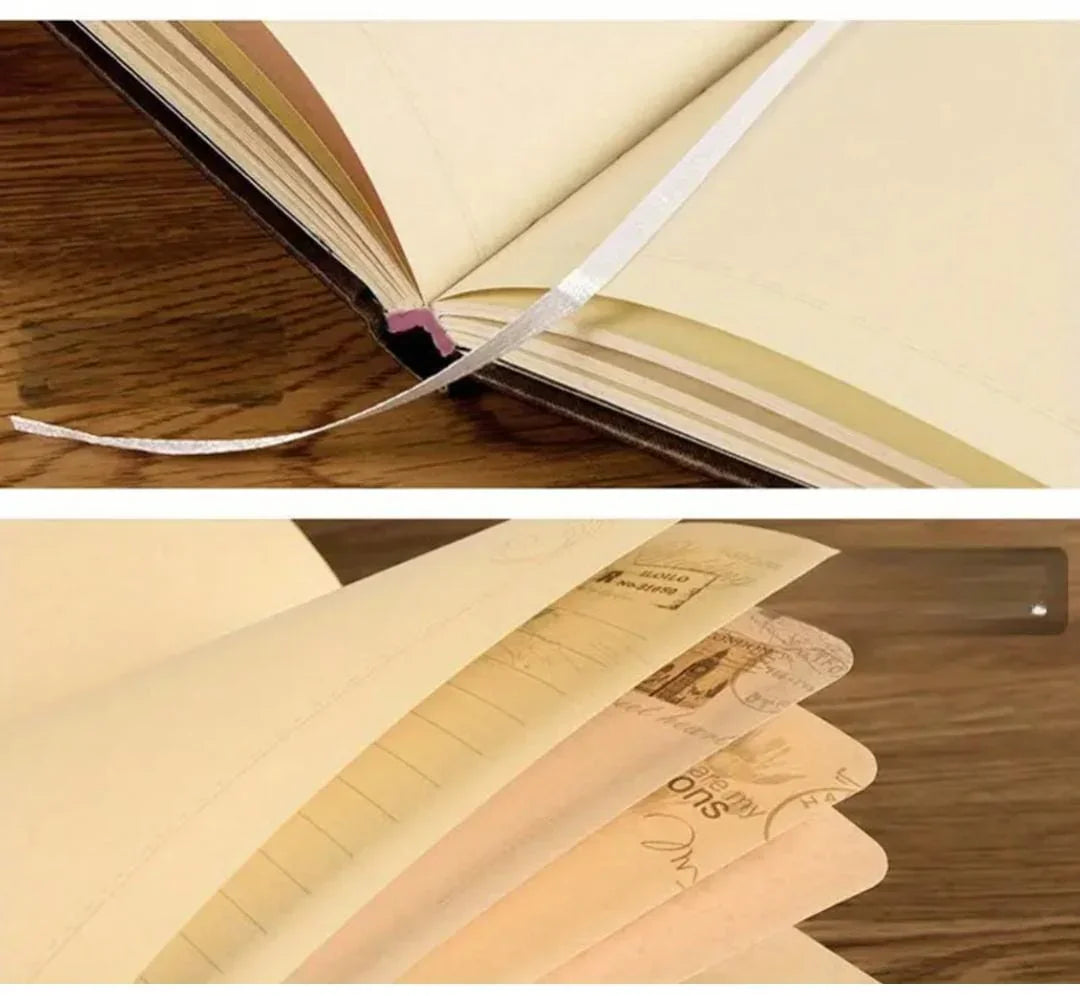 Vintage-Inspired Floral A5 Undated Journal I Aesthetic Retro Edition with thick pages l Hardcover l Pack of 1 diary