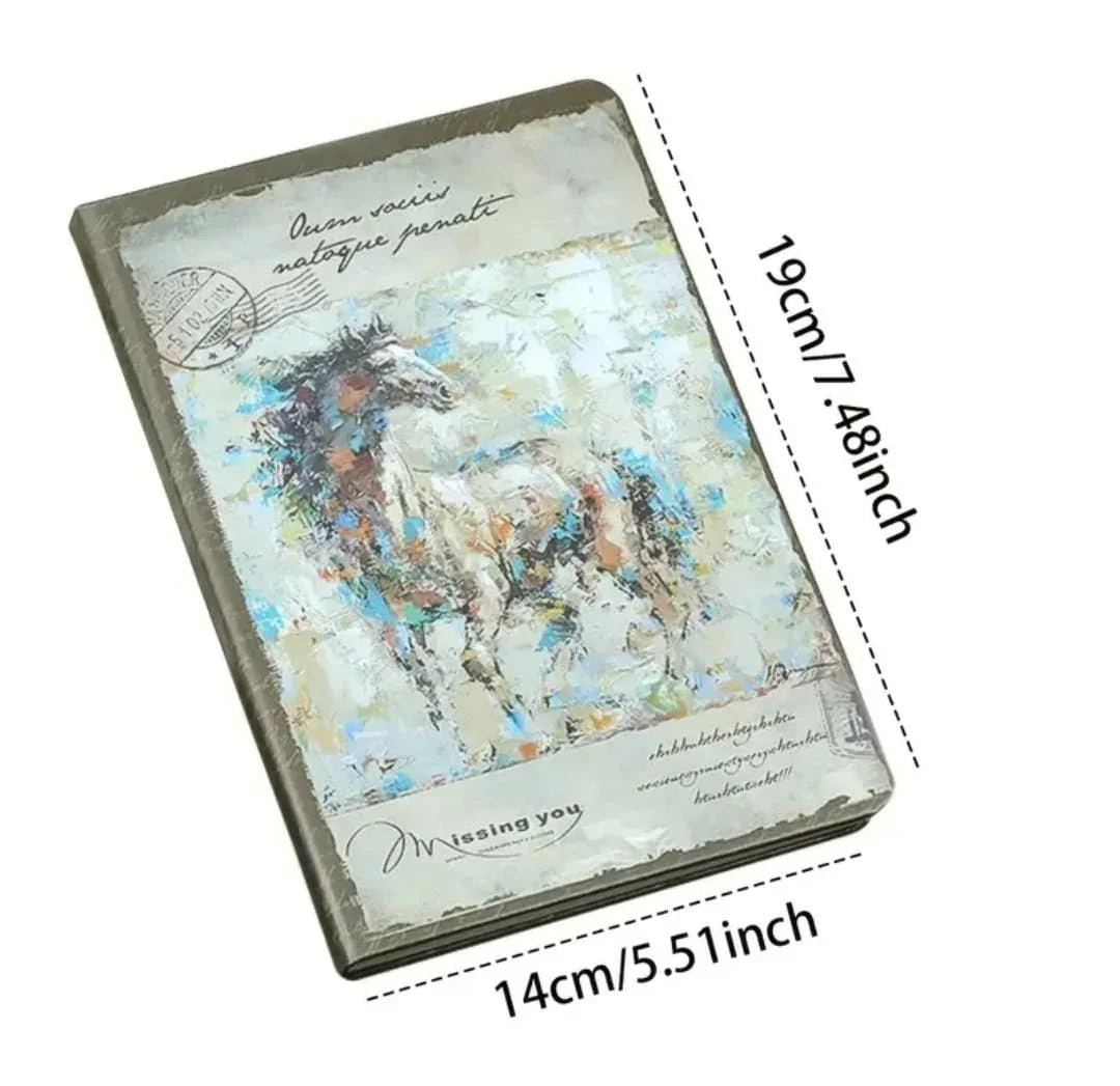 Vintage-Inspired Floral A5 Undated Journal I Aesthetic Retro Edition with thick pages l Hardcover l Pack of 1 diary