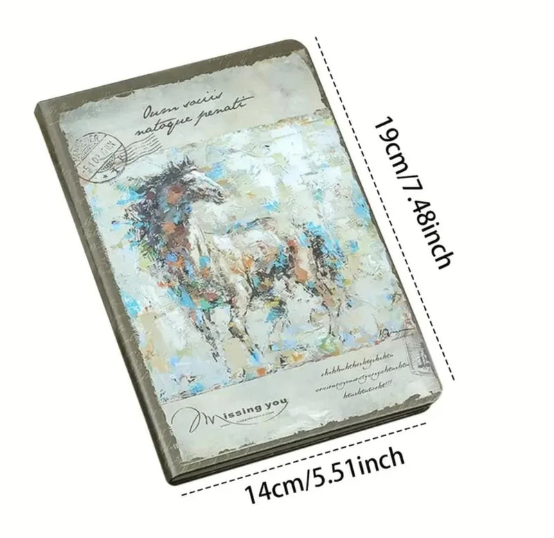 Vintage-Inspired Floral A5 Undated Journal I Aesthetic Retro Edition with thick pages l Hardcover l Pack of 1 diary