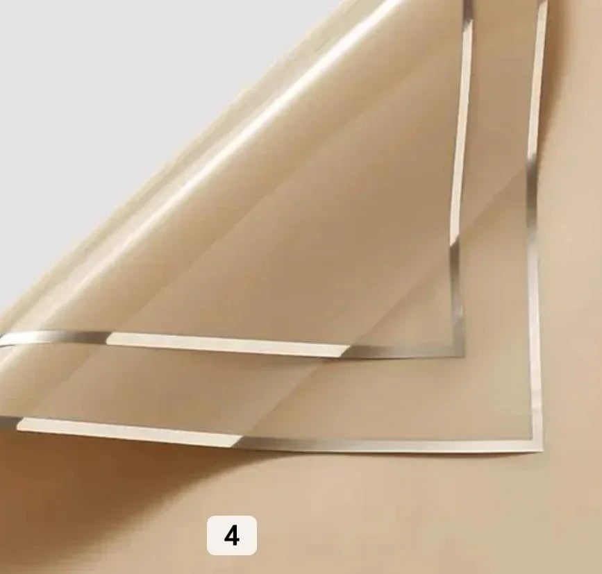 Premium Pastel Brown Wrapping Paper Sheets | 20 Sheets Elegant Prints