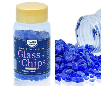 Jags Glass Chips – 100g Cobalt Blue Decorative Crushed Glass